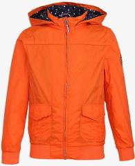 U S Polo Assn Kids Orange Solid Jacket boys