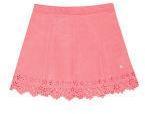 U S Polo Assn Kids Pink Solid A Line Knee Length Skirt Girls