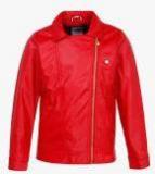 U S Polo Assn Kids Red Solid Winter Jacket Girls