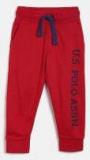 U S Polo Assn Kids Red Straight Fit Joggers Boys