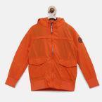 U S Polo Assn Kids U.S. Polo Assn. Orange Solid Windcheater Bomber Boys