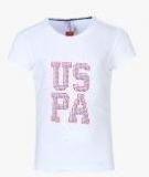 U S Polo Assn Kids White Casual Top Girls