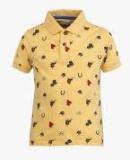 U S Polo Assn Kids Yellow Regular Fit Polo T shirt boys