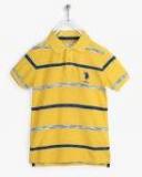 U S Polo Assn Kids Yellow T Shirt Boys