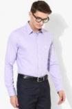 U S Polo Assn Lavender Checked Regular Fit Formal Shirt Men