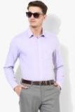 U S Polo Assn Lavender Solid Slim Fit Formal Shirt Men