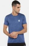 U S Polo Assn Navy Blue Solid Round Neck T Shirt Men