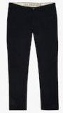 U S Polo Assn Navy Blue Solid Slim Fit Chinos Men