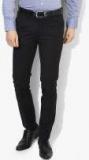 U S Polo Assn Navy Blue Super Slim Fit Solid Formal Trousers Men