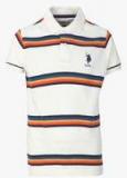 U S Polo Assn Off White T Shirt Boys