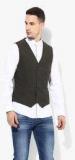 U S Polo Assn Olive Checked Waistcoats men