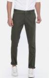 U S Polo Assn Olive Solid Slim Fit Chinos Men