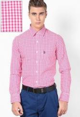 U S Polo Assn Pink Casual Shirt men