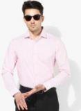 U S Polo Assn Pink Printed Regular Fit Formal Shirt men