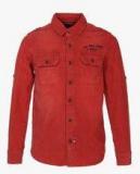 U S Polo Assn Red Regular Fit Casual Shirt boys