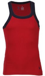 U S Polo Assn Red Round Neck Vest Men