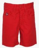 U S Polo Assn Red Shorts Boys