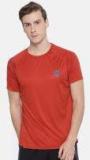 U S Polo Assn Red Solid Round Neck T Shirt men