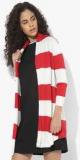 U S Polo Assn Red Striped Shrug Women