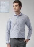 U S Polo Assn Tailored Blue Printed Slim Fit Formal Shirt Men