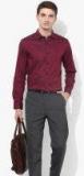 U S Polo Assn Tailored Maroon Slim Fit Formal Shirt Men