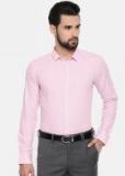 U S Polo Assn Tailored Pink Printed Slim Fit Formal Shirt Men