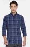 U S Polo Assn U.S. Polo Assn. Men Blue Checked Casual Shirt Men