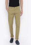 U S Polo Assn U.S. Polo Assn. Men Khaki Solid Chino Trousers Men