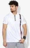 U S Polo Assn White Solid Polo Collar Tshirt Men