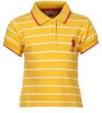 U S Polo Assn Yellow Casual T Shirt Girls