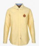 U S Polo Assn Yellow Regular Fit Casual Shirt boys