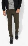 Ucla Olive Solid Slim Fit Chinos Men