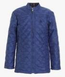 Ufo Blue Self Pattern Winter Jacket Boys