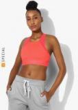 Under Armour Coral Solid Breathe Lux Mid Seamless Sports Bra Women