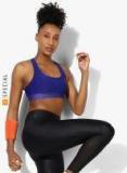 Under Armour Purple Solid Crossback Gfs Sports Bra Women