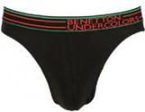 Under Colors Of Benetton Black Briefs Men