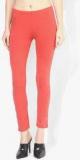 Uni Style Image Orange Solid Legging Women