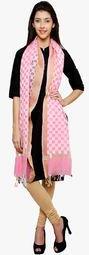 Uniscarf Pink Checked Dupatta women