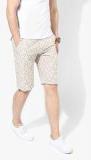 United Colors Of Benetton Beige Printed Shorts men