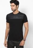 United Colors Of Benetton Black Half Sleeve Round Neck T Shirt Men