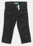 United Colors Of Benetton Black Regular Fit Mid Rise Clean Look Jeans Boys