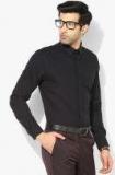 United Colors Of Benetton Black Solid Slim Fit Formal Shirt Men