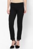 United Colors Of Benetton Black Solid Trouser Women