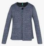 United Colors Of Benetton Blue Cardigan Girls