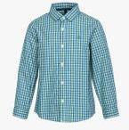 United Colors Of Benetton Blue Checked Casual Shirt boys