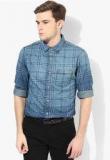 United Colors Of Benetton Blue Regular Fit Casual Shirt Men