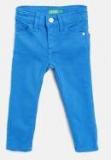 United Colors Of Benetton Blue Regular Fit Mid Rise Clean Look Jeans Boys