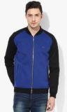 United Colors Of Benetton Blue Solid Bomber Jacket Men