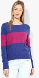 United Colors Of Benetton Blue Solid Sweater women