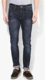 United Colors Of Benetton Blue Washed Low Rise Skinny Fit Jeans Men